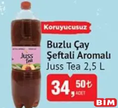 JUSS TEA BUZLU ÇAY ŞEFTALİ AROMALI 2,5 L